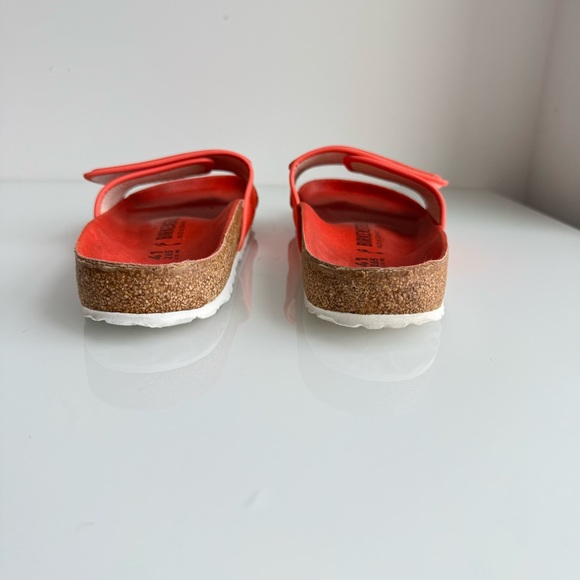 Birkenstock bright Coral Velcro Sandal sz41 - Picture 10 of 16
